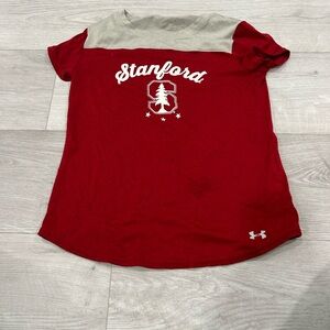 Under Armour Kids Red and Gray Stanford Tee